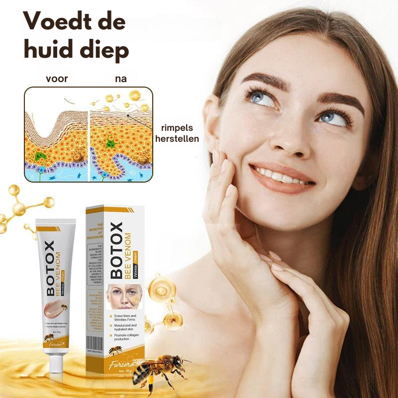 Eliminación de arrugas y reafirmante, hidratante, levanta y recupera – todo tipo de piel – Crema de veneno de abeja SEVENPARK Botox Bee Venom Cream –