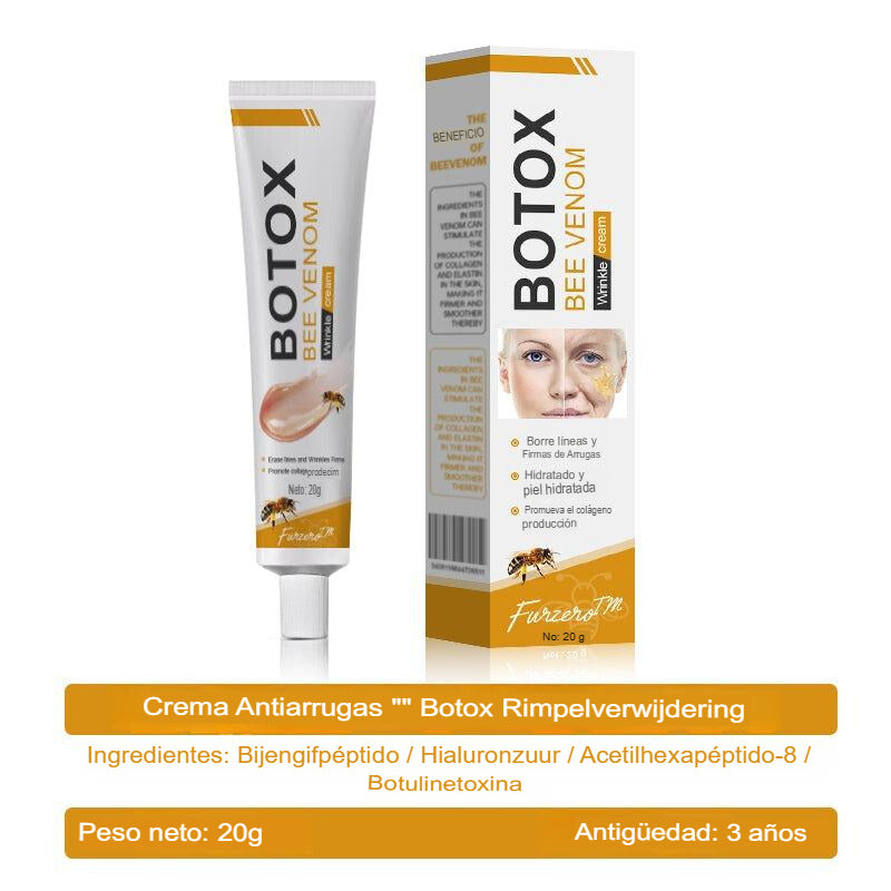 Eliminación de arrugas y reafirmante, hidratante, levanta y recupera – todo tipo de piel – Crema de veneno de abeja SEVENPARK Botox Bee Venom Cream –